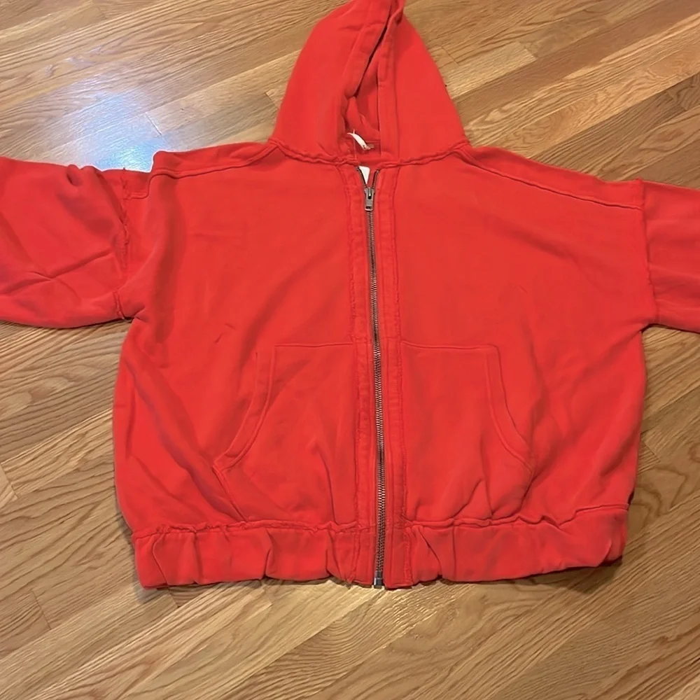 Free People Lucky Zip-Up Size Large NWT